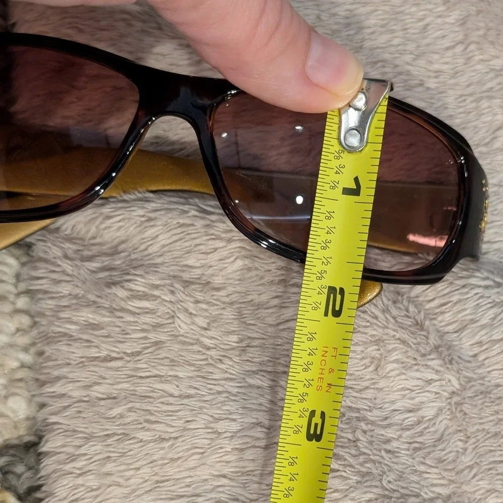 Candies Sunglasses Tortoise Shell Pink Gradient Rhinestone Y2K Retro OS Brown